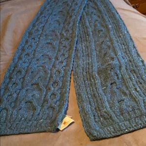 Ladies turquoise Irish wool scarf